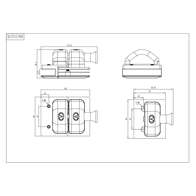Glass To Glass Gate Latch