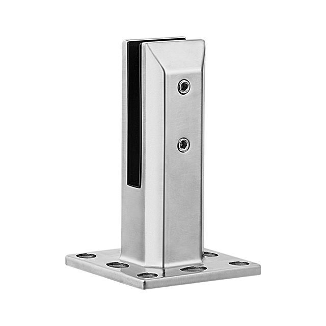 Adjustable Square Base Plated Spigot for 12mm Glass