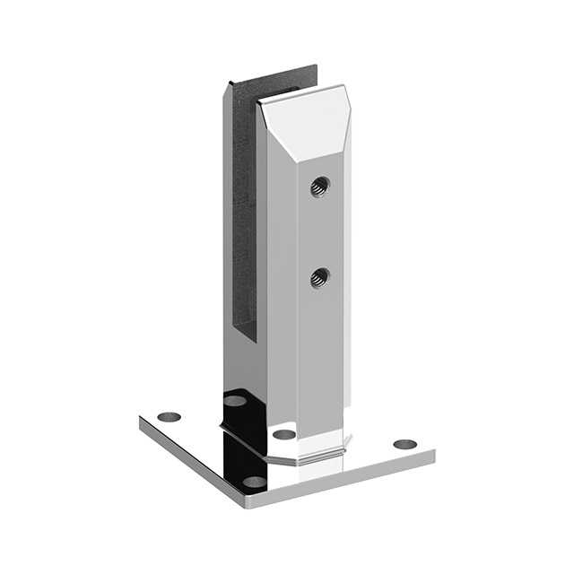 Adjustable Square Base Plated Stainless Steel Spigots For 15mm Glass