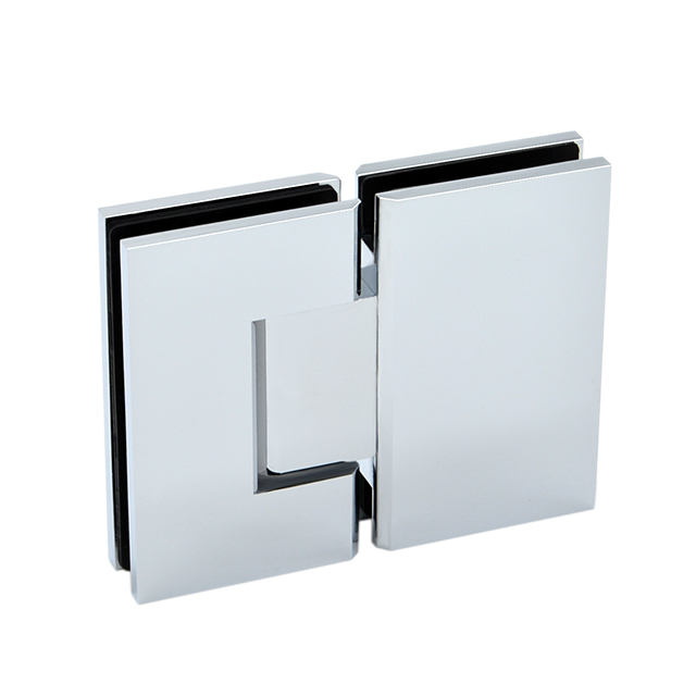 Shower screen glass to glass 180° door hinge