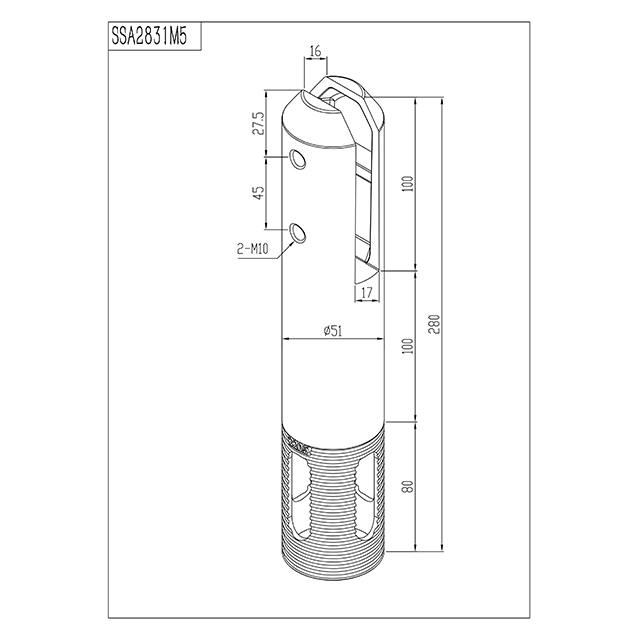 280mm High Round Core Drill Spigot