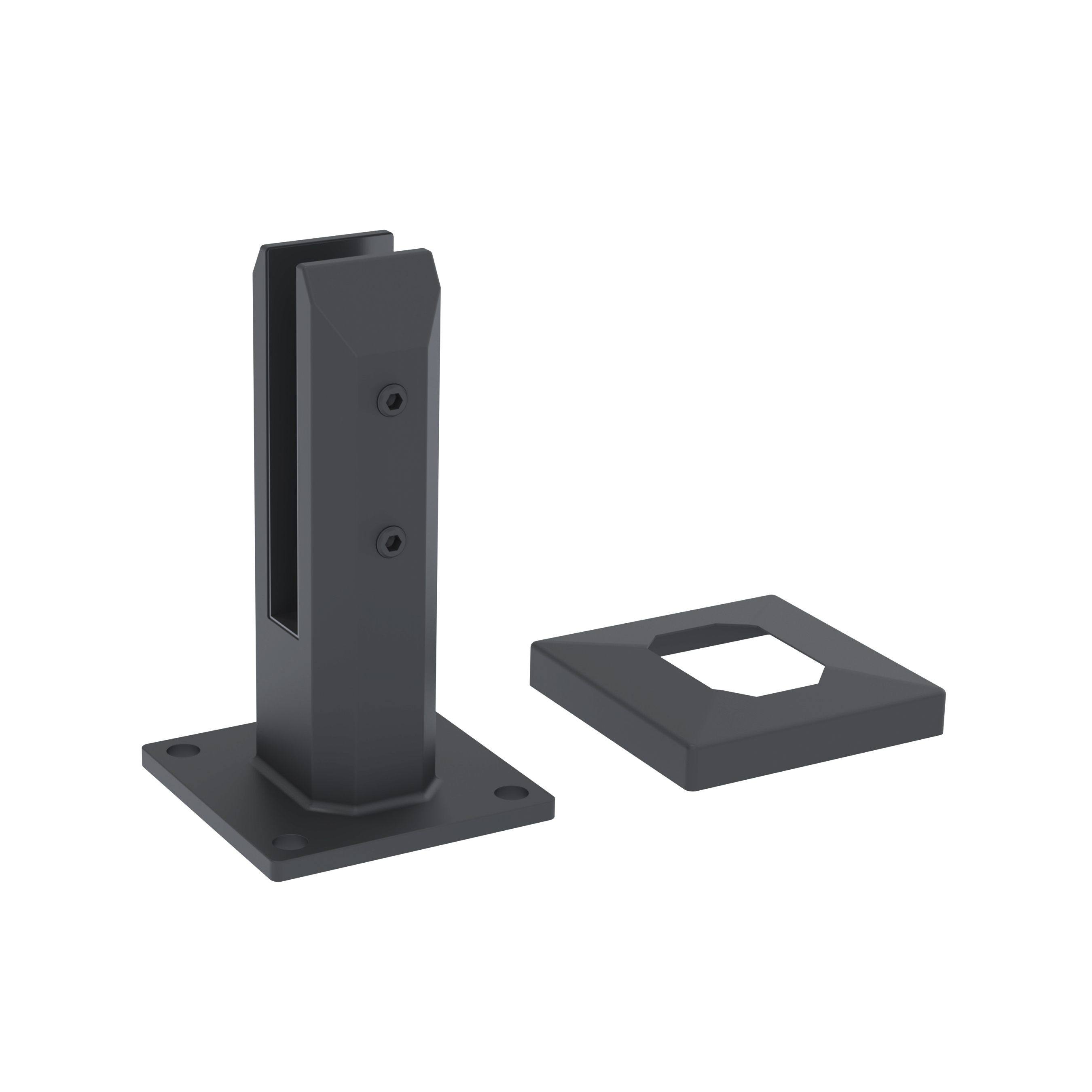 Adjustable Square Base Plated Stainless Steel Spigots For 15mm Glass