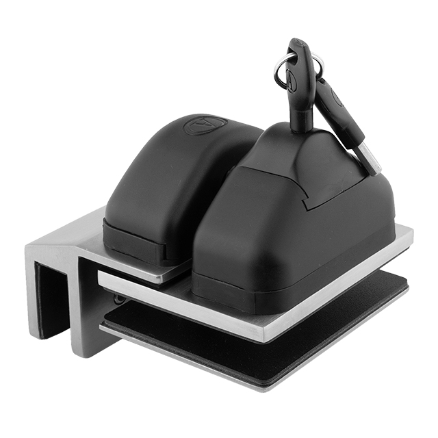 Glass To Glass 90° Gate Latch With Key