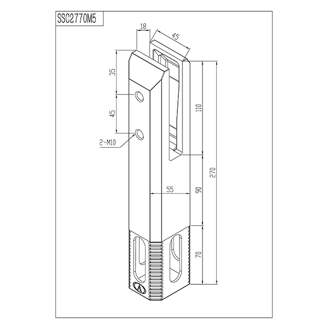 Square Core Drill Stainless Steel Spigots for 12-15mm Glass