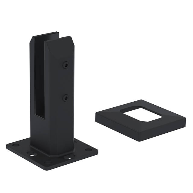 Square Base Plated Stainless Steel Spigots For 22.52mm Glass