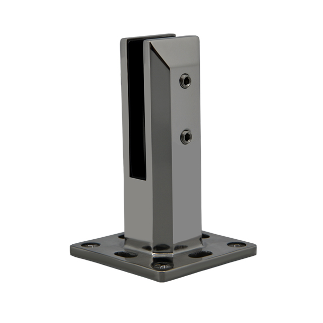 Insulated base plated adjustable spigot For 12mm Glass