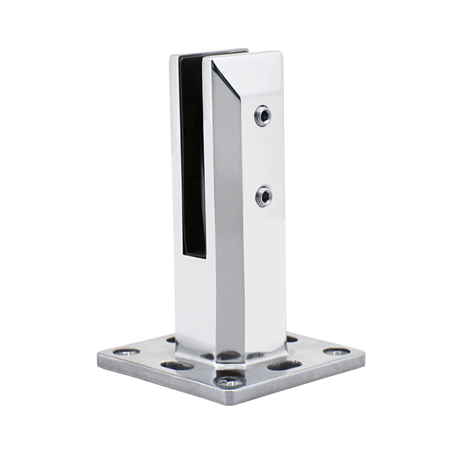 Insulated base plated adjustable spigot For 12mm Glass