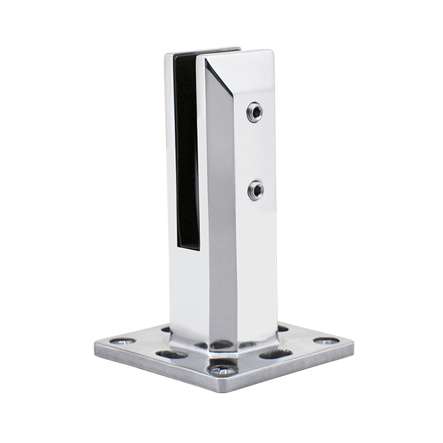 Insulated base plated adjustable spigot For 12mm Glass