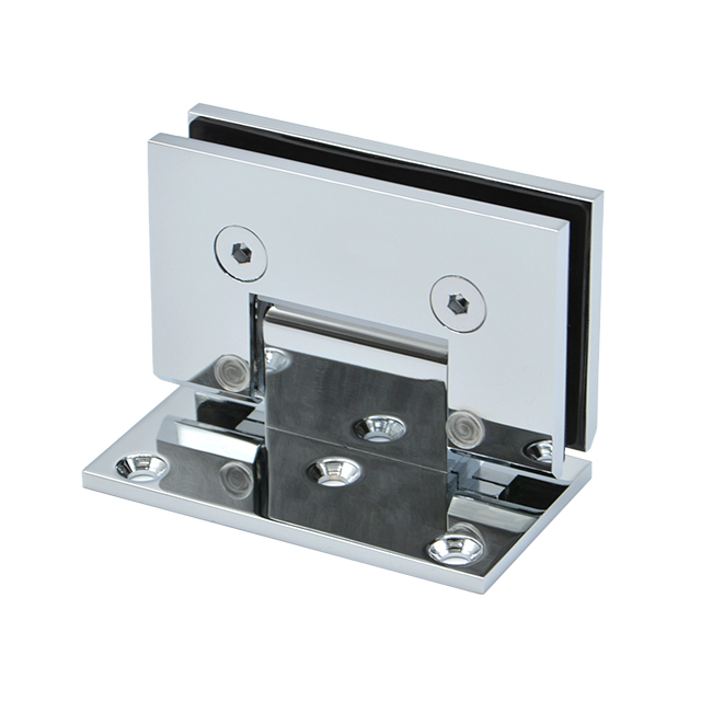 Shower screen glass to wall door hinge