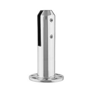 210mm High Round Base Plated Stainless Steel Spigots