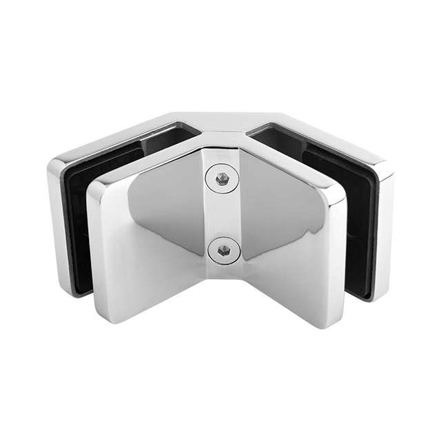 Heavy Duty Glass to Glass 90° Corner Round Clamp