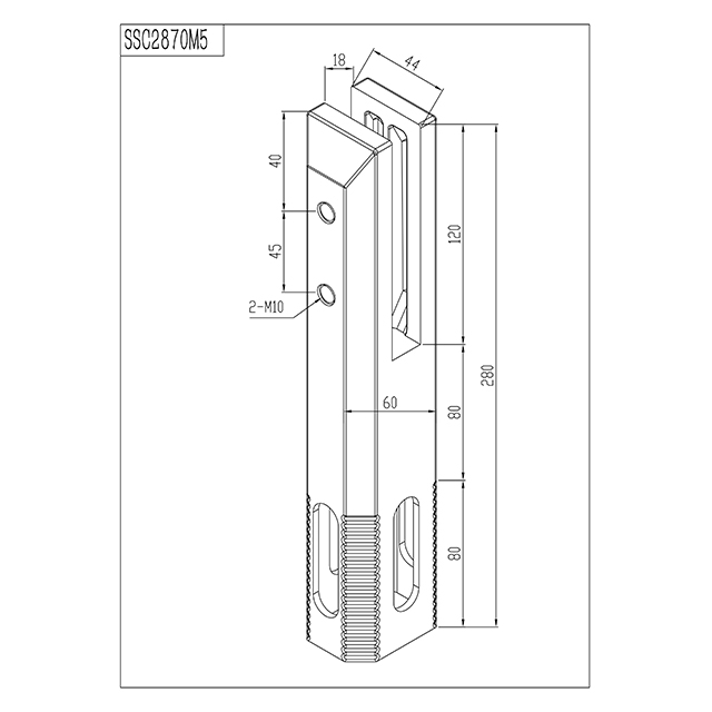 Square Core Drill Stainless Steel Spigots for 15mm Glass