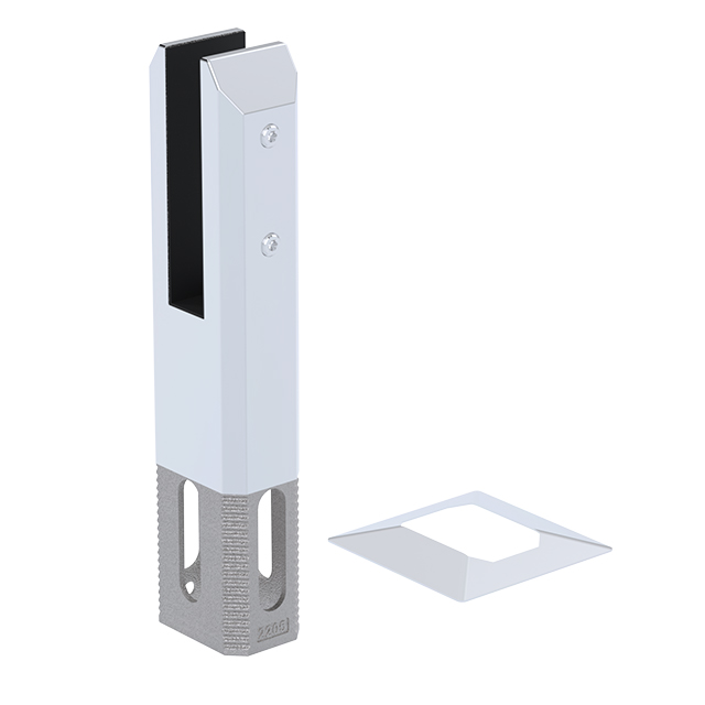 Square Core Drill Stainless Steel Spigots for 22.52mm Glass