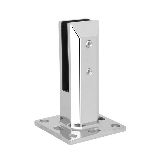 Square Base Plated Spigot For 12mm Glass